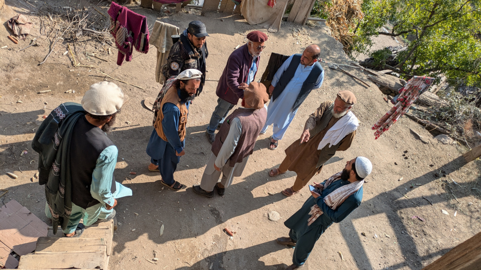 Consulting with the community leaders